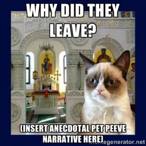 Why did they leave?  Grumpy cat knows!